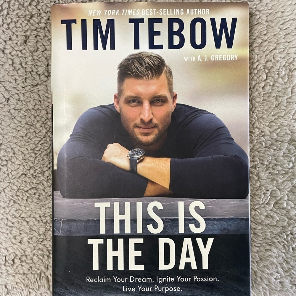 Tim Tebow This is the Day book, great read! Smoke and pet free home.